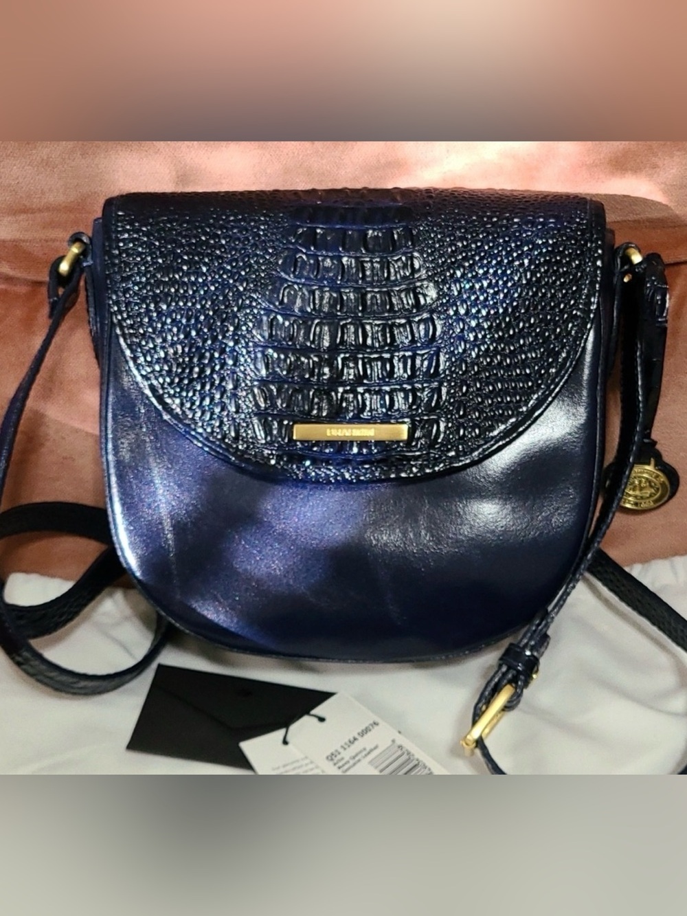 Brahmin Arlie Navy Quincy crossbody